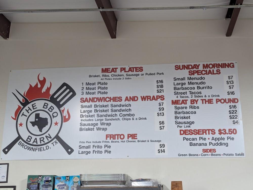 The BBQ BARN Menu image 2